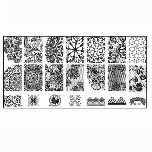 2016 The image is transferred on your nail 1PC Women Nail Art DIY Nail Stamp Stamping Image Plate Print Nail Art Template Anne