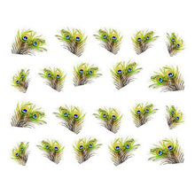 2016 new fashion Stickers & Decals women girl ladies Peacock Feather Nail Tip Art Water Transfers Decal Sticker free shipping