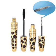 2016 new style 2PCS / set SIMONE New Leopard 3D Natural Fiber Combination Waterproof Mascara Lengthening Anne