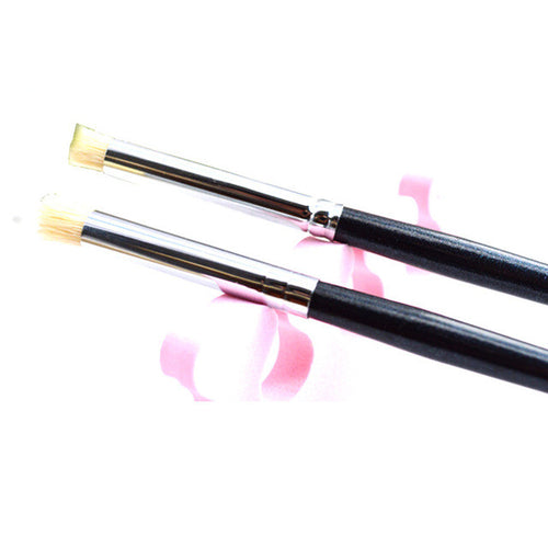 2016 new style Nylon Hair 2Pcs Nail Art Designer Pen Nail Tools Wood Handle Easy to handle and operate Anne