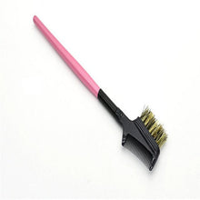 2016 new style Steel Eyebrow Eyelash Dual-Comb Extension Brush Metal Comb Cosmetic Makeup Tool Lash & brow Comb Anne