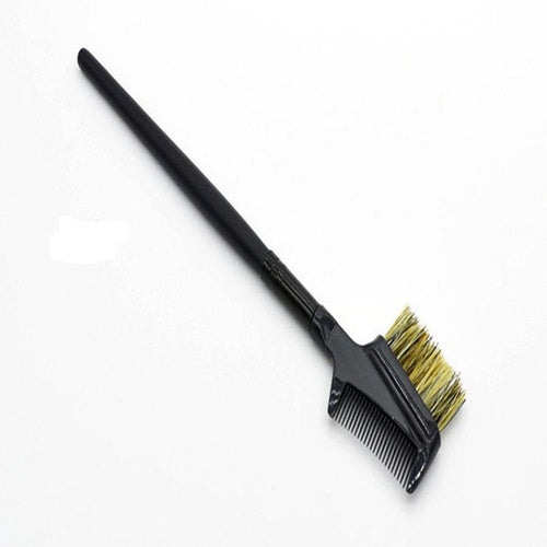 2016 new style Steel Eyebrow Eyelash Dual-Comb Extension Brush Metal Comb Cosmetic Makeup Tool Lash & brow Comb Anne