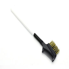 2016 new style Steel Eyebrow Eyelash Dual-Comb Extension Brush Metal Comb Cosmetic Makeup Tool Lash & brow Comb Anne