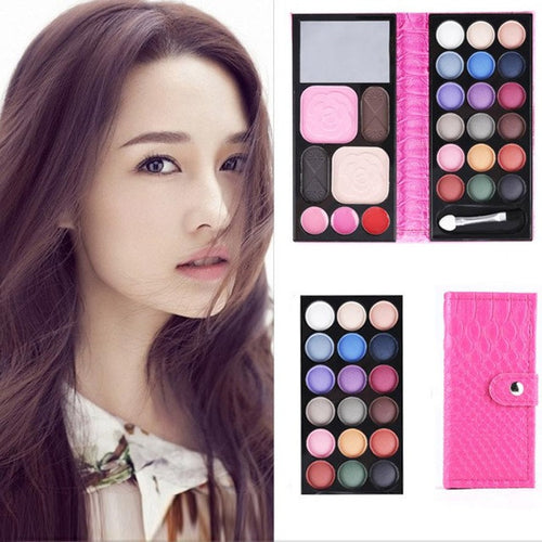 2017 Hot Sale 25Colors Makeup Palette Cosmetic Eyeshadow Blush Lip Gloss Powder can last for all day long Makeup Anne