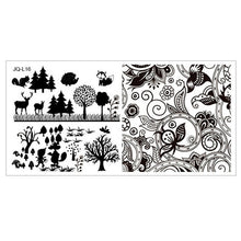 2017 Hot Sale 6*12cm Stainless Steel Nail Art Stamping Plates Geometric Sports Nails Template Stamp beauty Anne