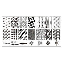 2017 Hot Sale 6*12cm Stainless Steel Nail Art Stamping Plates Geometric Sports Nails Template Stamp beauty Anne