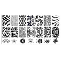 2017 Hot Sale 6*12cm Stainless Steel Nail Art Stamping Plates Geometric Sports Nails Template Stamp beauty Anne