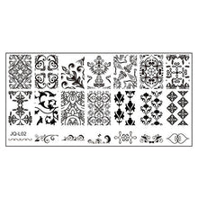 2017 Hot Sale 6*12cm Stainless Steel Nail Art Stamping Plates Geometric Sports Nails Template Stamp beauty Anne