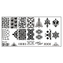 2017 Hot Sale 6*12cm Stainless Steel Nail Art Stamping Plates Geometric Sports Nails Template Stamp beauty Anne