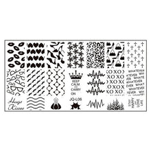 2017 Hot Sale 6*12cm Stainless Steel Nail Art Stamping Plates Geometric Sports Nails Template Stamp beauty Anne