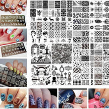 2017 Hot Sale 6*12cm Stainless Steel Nail Art Stamping Plates Geometric Sports Nails Template Stamp beauty Anne