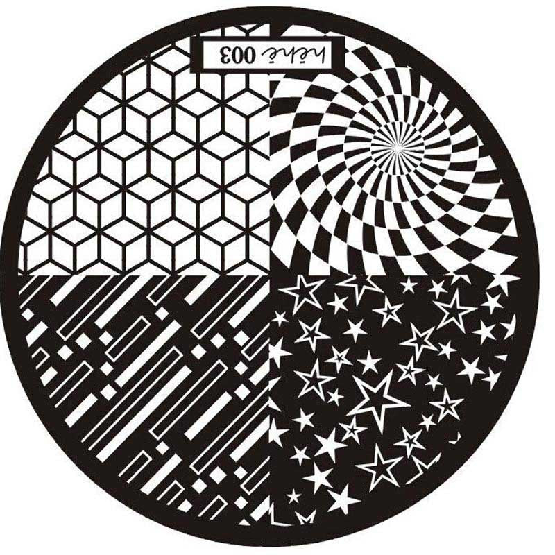 2017 Hot Sale Pattern Nail Art Image Stamp Stamping Plates Manicure Template 003 Wholesale Price Anne