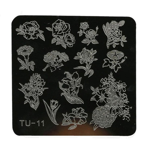 2017 New Arrival Nail polish Stamping tool DIY Nail Art Image Stamp Stamping Plates Manicure Template timbri Anne