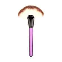 2017 New Arrivals Makeup Large Fan Goat Hair Blush Face Powder Foundation Cosmetic Brush Imported Nylon Anne