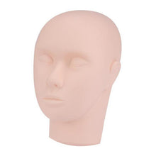 2017 New Designed Mannequin Flat Head with Practice False Eyelash and Tweezer for Training Eyelash Extension yellow Color Anne