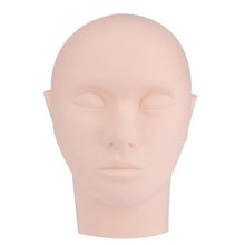 2017 New Designed Mannequin Flat Head with Practice False Eyelash and Tweezer for Training Eyelash Extension yellow Color Anne