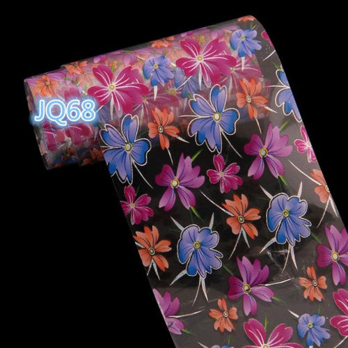2017 New Designed Starry Sky Design Nail Art Foil Stickers Transfer Decal Tips Manicure As picture show Color Easy to apply