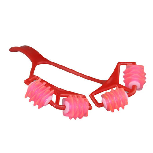 2017 New Fashion Design 24 Pinnate Shaped Body Slimming Massage Roller unique easy to use pp Material Anne