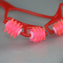 2017 New Fashion Design 24 Pinnate Shaped Body Slimming Massage Roller unique easy to use pp Material Anne