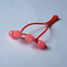 2017 New Fashion Design 24 Pinnate Shaped Body Slimming Massage Roller unique easy to use pp Material Anne