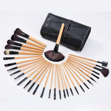 2017 New Men and Women 32pcs Professional Soft Cosmetic Eyebrow Shadow Makeup Brush Set Kit+Pouch Bag Anne