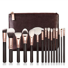 2017 New Top Fashion 15 PCS Pro Makeup Brushes Set Cosmetic Complete Eye Kit + Case makeup brushes professional Anne