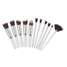 2017 New Women 11Pcs Mini Cosmetic Eyebrow Eyeshadow Brush Makeup Brush Sets Kits Tools estojo de maquiagem Anne