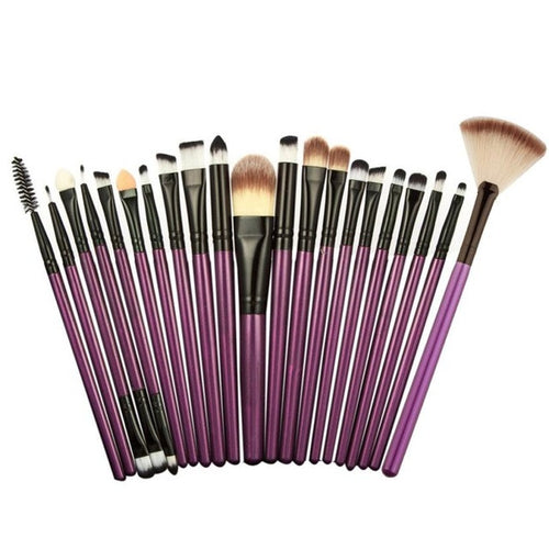 2017 New Women 21 pcs Makeup Brush Set tools Make-up Toiletry Kit Wool Make Up Brush Set eyebrow brush Anne
