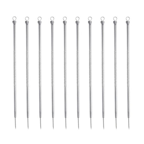 2017 Quality Guarantee 10 Pc Pimple Blemish Comedone Acne Extractor Tool Blackhead Remover Needles 2017 Anne