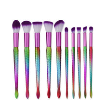 2017 Quality Guarantee 10PCS Make Up Foundation Eyebrow Eyeliner Blush Cosmetic Concealer Brushes pinceis de maquiagem Anne