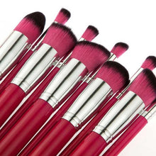 2017 Quality Guarantee 10pcs Makeup Brushes Set Powder Foundation Eyeshadow Tool mutilcolor maquillaje Anne