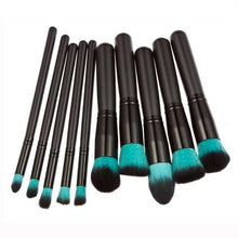 2017 Quality Guarantee 10pcs Makeup Brushes Set Powder Foundation Eyeshadow Tool mutilcolor maquillaje Anne