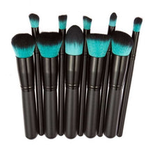 2017 Quality Guarantee 10pcs Makeup Brushes Set Powder Foundation Eyeshadow Tool mutilcolor maquillaje Anne
