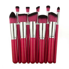 2017 Quality Guarantee 10pcs Makeup Brushes Set Powder Foundation Eyeshadow Tool mutilcolor maquillaje Anne