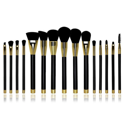 2017 Quality Guarantee 15PCS Cosmetic Makeup Brush Makeup Brush Eyeshadow Brush New fashion design pinceis ovais Anne
