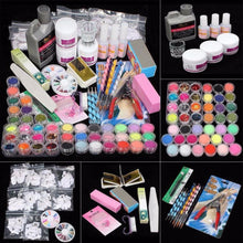 2017 Quality Guarantee 21 in 1 Professional Acrylic Glitter Color Powder French Nail Art Deco Tips Set Anne