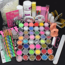 2017 Quality Guarantee 21 in 1 Professional Acrylic Glitter Color Powder French Nail Art Deco Tips Set Anne