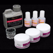2017 Quality Guarantee 21 in 1 Professional Acrylic Glitter Color Powder French Nail Art Deco Tips Set Anne