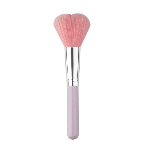 2017 Quality Guarantee Nylon hair 1 PC Cosmetic Makeup Face Powder Blusher Foundation Heart Shape Brush Anne