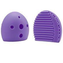 2017 new style Silicone Egg Cleaning Glove Makeup Washing Brush Drying Racks Scrubber Tool Cleaner pinceles maquillaje Anne