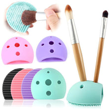 2017 new style Silicone Egg Cleaning Glove Makeup Washing Brush Drying Racks Scrubber Tool Cleaner pinceles maquillaje Anne