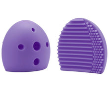 2017 new style Silicone Egg Cleaning Glove Makeup Washing Brush Drying Racks Scrubber Tool Cleaner pinceles maquillaje Anne