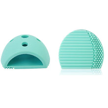 2017 new style Silicone Egg Cleaning Glove Makeup Washing Brush Drying Racks Scrubber Tool Cleaner pinceles maquillaje Anne