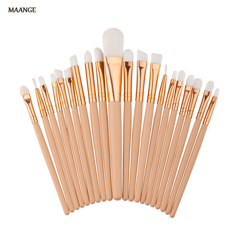 20pcs Rose gold Makeup Brushes Sets Professional Eyshadow Eyebrow Eyeliner Blush hair Cosmetic Concealer Foundation brushes Tool