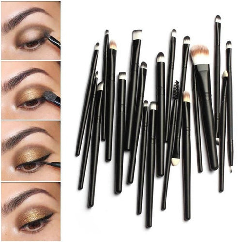 20pcs make up brushes set high quality Foundation/Lip/Mascara/Eyeshadow Brush/Eyebrow Mascara/Sponge/Smudge/ Nose Shadow Brush