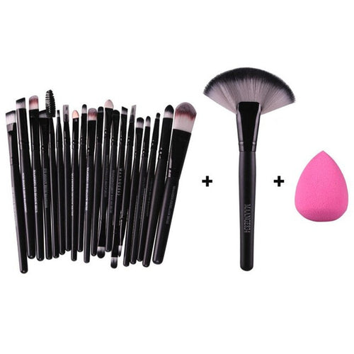 22pcs Makeup Brush Makeup Sponge Makeup Foundation Brush Fulfills all daily basic makeup requirements 2017