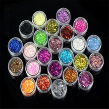 24 Colors Spangle Glitter Nail Art Paillette Acrylic UV Powder Polish Tips Set For design your only nail style Anne