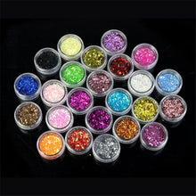 24 Colors Spangle Glitter Nail Art Paillette Acrylic UV Powder Polish Tips Set For design your only nail style Anne