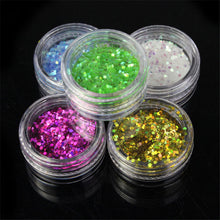 24 Colors Spangle Glitter Nail Art Paillette Acrylic UV Powder Polish Tips Set For design your only nail style Anne