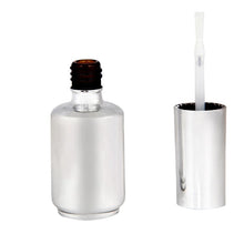 2PCS 15ML Metallic Mirror Effect Nail Polish Metal Silver Varnish &15ML Top Coat Gives your nails the look of polished metal